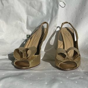 Kate Spade gold heels
